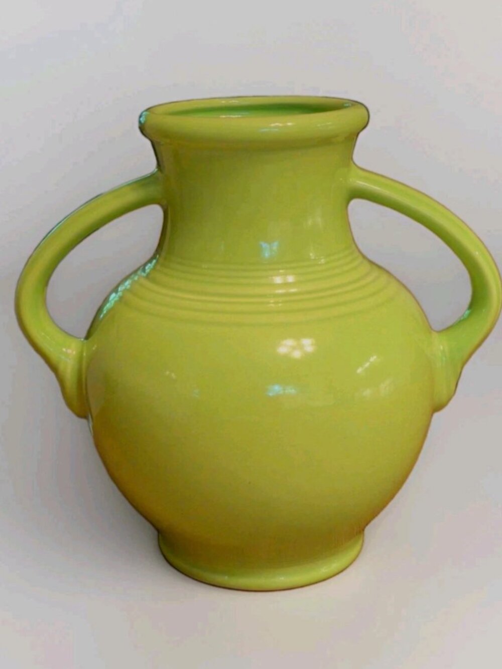 Fiestaware Millennium Disc Vase in Chartreuse